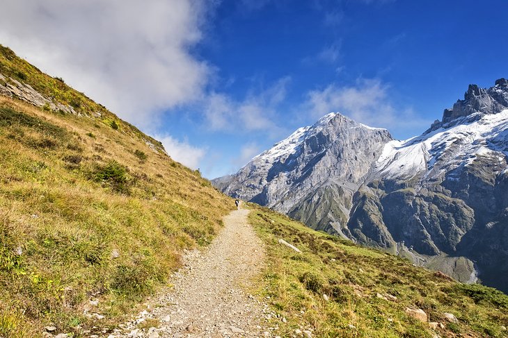Sendero de montaña cerca de Engelberg