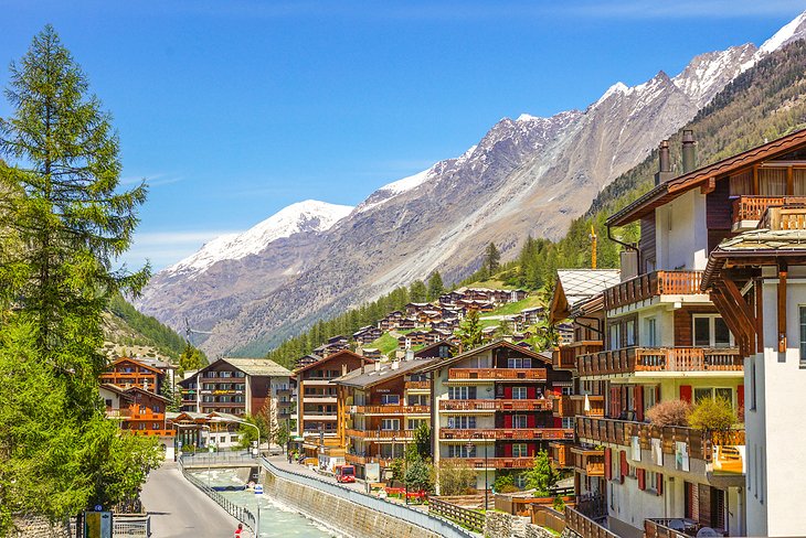 Calle en Zermatt