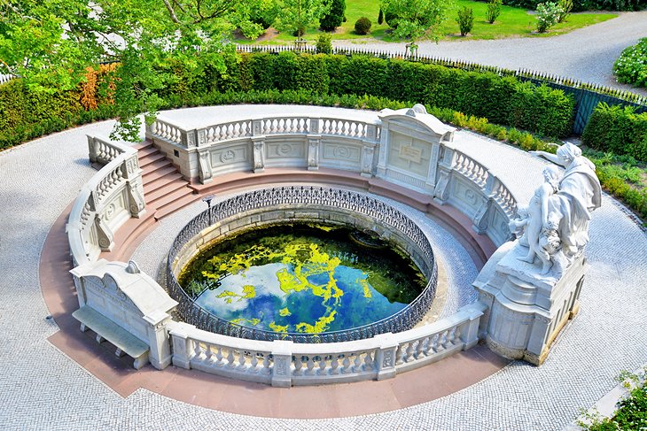 El nacimiento del río Danubio en Donaueschingen