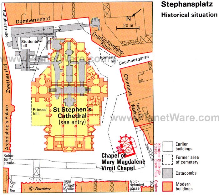 Situación histórica de Stephensplatz - Plano de planta