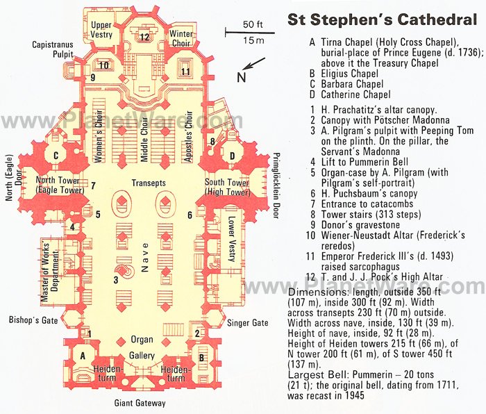 Catedral de San Esteban - Plano de planta
