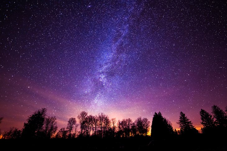 Observación del cielo nocturno en Cherry Springs State Park en Pensilvania