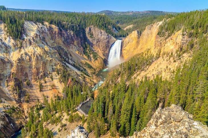 Lower Falls en el Gran Cañón de Yellowstone