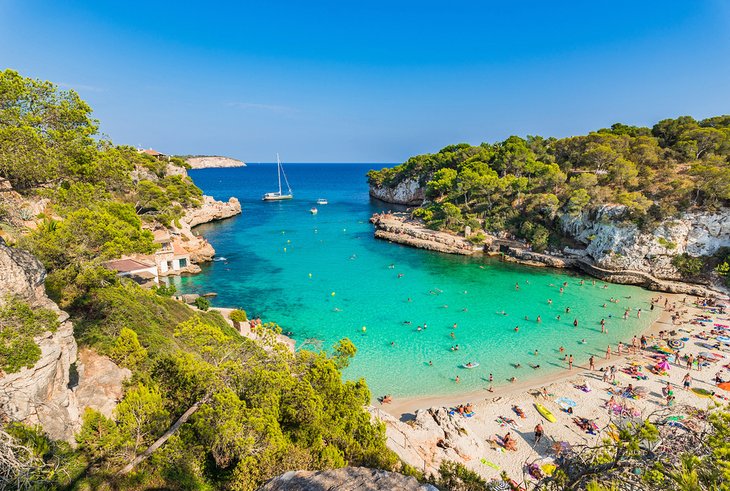 Playa de Cala Llombards en Mallorca