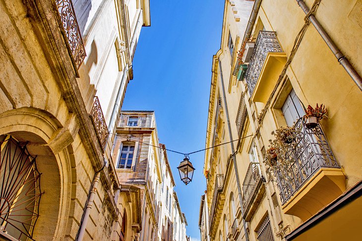 Edificios antiguos en el Quartier Courrier