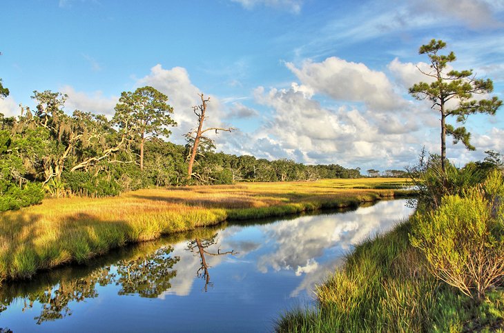 Clam Creek en la isla Jekyll