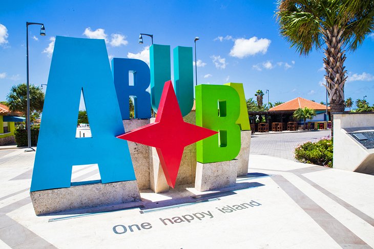 Señal de turismo de Aruba