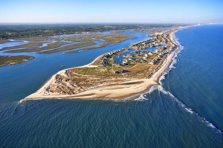 Vista aérea de Murrells Inlet, Carolina del Sur