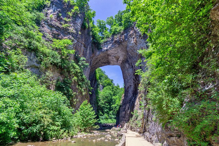 El puente natural en Virginia